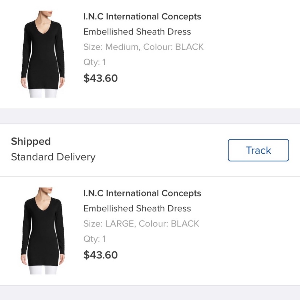 I.N.C International Concepts Embellished Sheath Dress
Size: LARGE,  or Medium